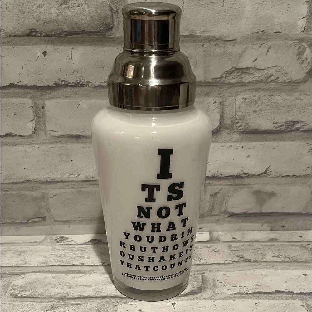 White eye test glass cocktail shaker glass Bottle liquor alcohol protein matcha